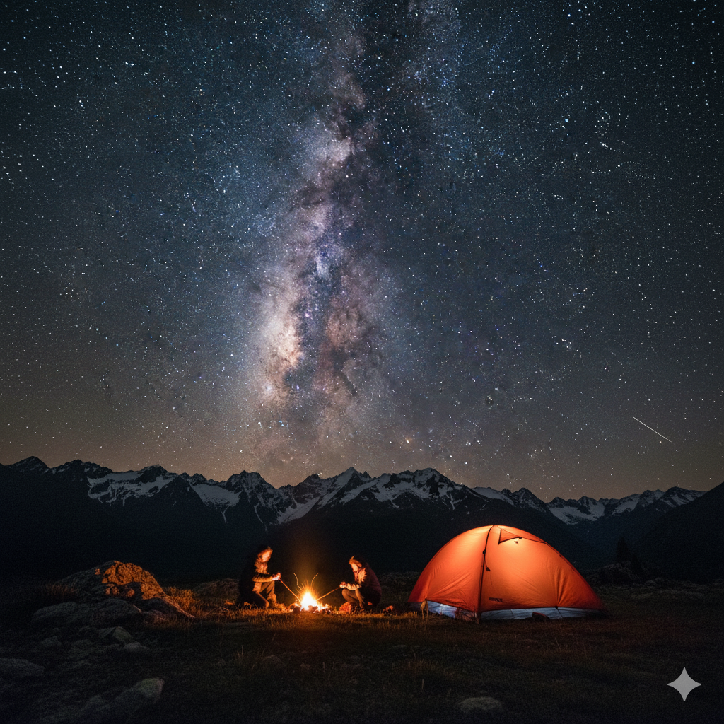 Camping Under Stars